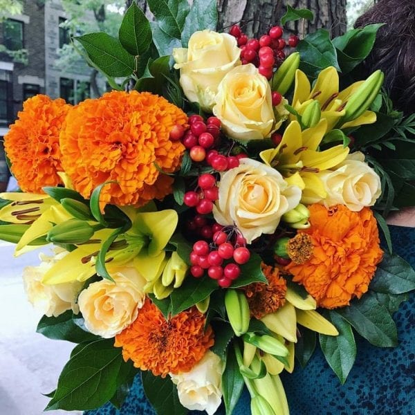 Bouquet De Fleurs Orange